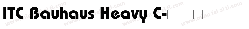 ITC Bauhaus Heavy C字体转换